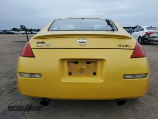 2005 Nissan 350Z Touring with VIN JN1AZ34E15M653473, listed as a Copart auction lot 80001114 with 192,727 mi miles and Non Repairable. Bid and sale history available at DreamBid. Image 6.
