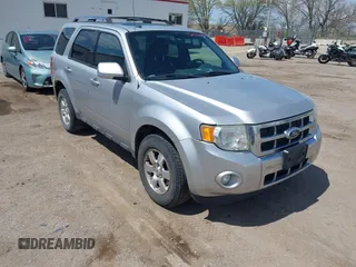 2011 Ford Escape Limited with VIN 1FMCU9EGXBKA68143, listed as a IAAI auction lot 42106149 with 131,427 mi miles and . Bid and sale history available at DreamBid. Image 1.