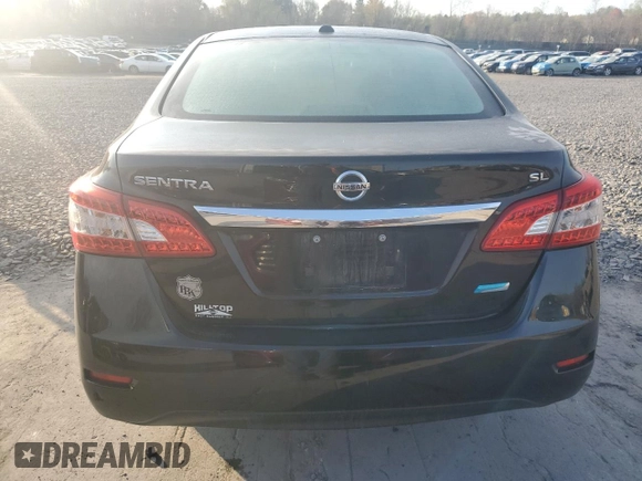 2013 Nissan Sentra S with VIN 3N1AB7AP8DL669194, listed as a Copart auction lot 54205345 with 127,444 mi miles and Salvage Title. Bid and sale history available at DreamBid. Image 6.