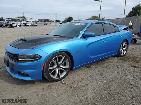 2016 Dodge Charger Road/Track with VIN 2C3CDXCT9GH104559, listed as a Copart auction lot 47815385 with 84,918 mi miles and Salvage Title. Bid and sale history available at carsss.com. Image 1.