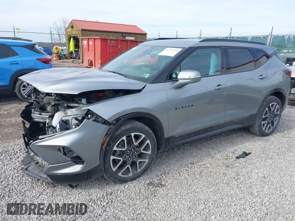 2023 Chevrolet Blazer RS with VIN 3GNKBKRS1PS185611, listed as a IAAI auction lot 41779239 with 33,209 mi miles and . Bid and sale history available at DreamBid. Image 17.
