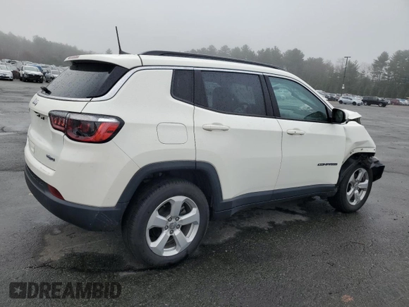 2021 Jeep Compass Altitude with VIN 3C4NJDBB4MT530103, listed as a Copart auction lot 53826555 with 55,313 mi miles and Salvage title. Bid and sale history available at DreamBid. Image 3.