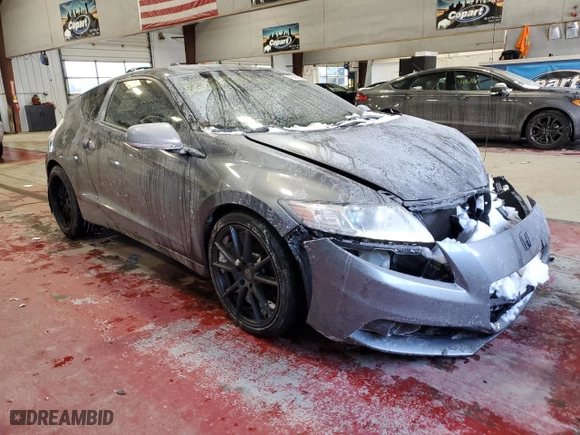 2013 Honda CR-Z EX with VIN JHMZF1C67DS003692, listed as a Copart auction lot 45283215 with 0 mi miles and Salvage Title. Bid and sale history available at carsss.com. Image 4.