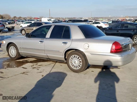 2008 Mercury Grand Marquis LS with VIN 2MEHM75V28X611678, listed as a Copart auction lot 46999745 with 162,381 mi miles and Salvage Title. Bid and sale history available at carsss.com. Image 2.