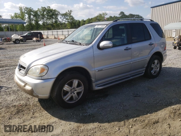 2005 Mercedes-Benz M 500 with VIN 4JGAB75E45A539908, listed as a Copart auction lot 55171955 with 162,425 mi miles and Clean Title. Bid and sale history available at DreamBid. Image 1.