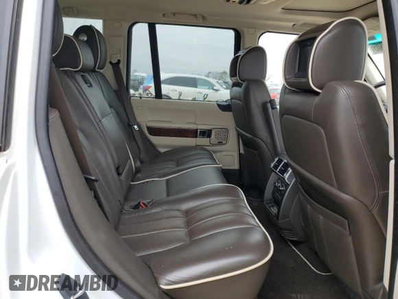 2012 Land Rover Range Rover SC with VIN SALMF1E43CA377866, listed as a Copart auction lot 46449725 with 179,514 mi miles and Salvage title. Bid and sale history available at DreamBid. Image 11.