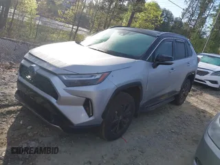 2024 Toyota RAV4 Hybrid XSE with VIN 4T3E6RFV1RU162692, listed as a IAAI auction lot 41972331 with 4,799 mi miles and . Bid and sale history available at DreamBid. Image 18.