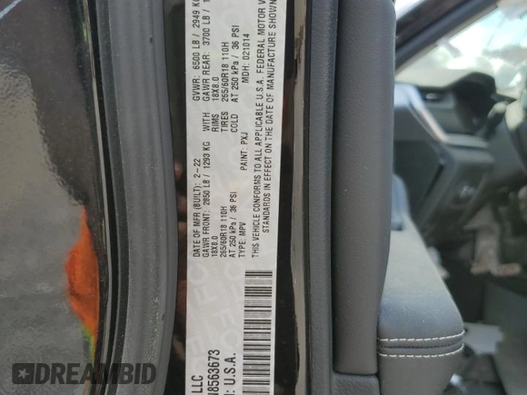 2022 Jeep Grand Cherokee Limited z VIN 1C4RJKBGXN8563673, wystawiony jako Copart lot #62004665 z przebiegiem 5 010 mil mil oraz Szkoda całkowita • Salvage title. Historia ofert i sprzedaży dostępna na DreamBid. Obrazek 12.