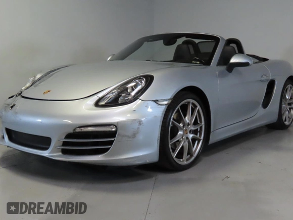 2014 Porsche Boxster with VIN WP0CA2A83ES120705, listed as a Copart auction lot 58605535 with 65,603 mi miles and Salvage title. Bid and sale history available at DreamBid. Image 2.