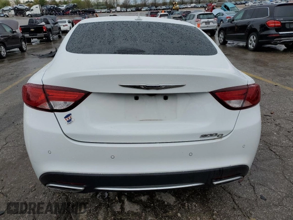 2015 Chrysler 200 C with VIN 1C3CCCCG9FN509616, listed as a Copart auction lot 51750365 with 55,874 mi miles and Salvage Title. Bid and sale history available at carsss.com. Image 6.