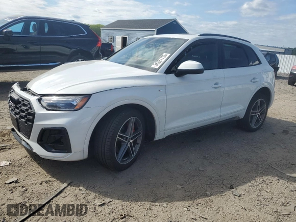 2024 Audi Q5 S line Premium Plus with VIN WA1E2AFY9R2024733, listed as a Copart auction lot 56827735 with Not provided miles and Salvage title. Bid and sale history available at DreamBid. Image 1.