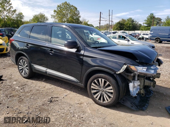 2019 Mitsubishi Outlander ES with VIN JA4AD2A35KZ036949, listed as a Copart auction lot 69938343 with 54,876 mi miles and Salvage title. Bid and sale history available at DreamBid. Image 4.