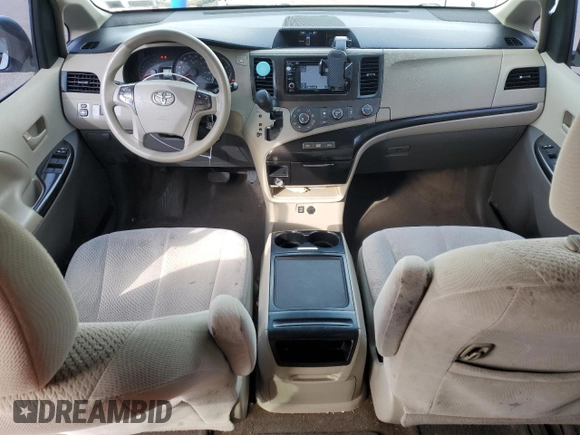 2012 Toyota Sienna LE with VIN 5TDJK3DC5CS040337, listed as a Copart auction lot 50701935 with 201,024 mi miles and Salvage Title. Bid and sale history available at carsss.com. Image 8.