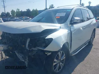 2019 Nissan Pathfinder S with VIN 5N1DR2MNXKC640870, listed as a IAAI auction lot 41490215 with 82,823 mi miles and . Bid and sale history available at DreamBid. Image 17.