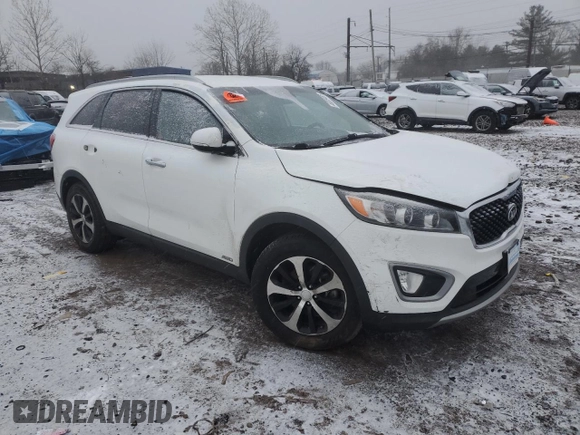 2016 Kia Sorento EX with VIN 5XYPHDA16GG037080, listed as a Copart auction lot 46309455 with 0 mi miles and Salvage Title. Bid and sale history available at carsss.com. Image 4.