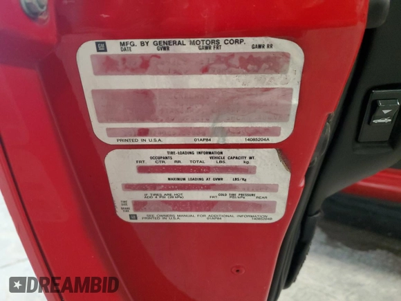 1986 Chevrolet Corvette z VIN 1G1YY0780G5118238, wystawiony jako Copart lot #44241245 z przebiegiem 92 333 mil mil oraz Szkoda całkowita • Salvage title. Historia ofert i sprzedaży dostępna na DreamBid. Obrazek 12.