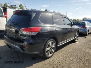 2014 Nissan Pathfinder Platinum with VIN 5N1AR2MM9EC609382, listed as a Copart auction lot 55319085 with 110,652 mi miles and Clean Title. Bid and sale history available at carsss.com. Image 3.