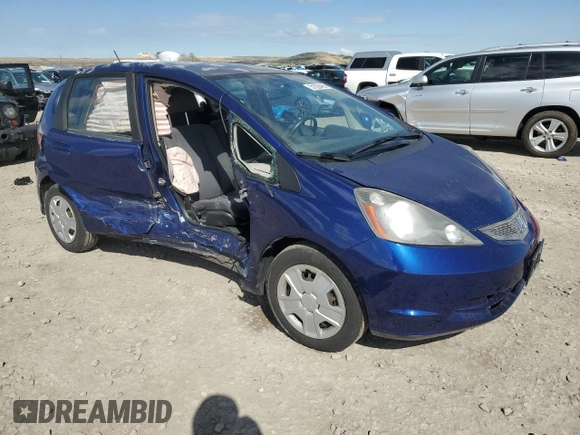 2013 Honda Fit with VIN JHMGE8H30DC013511, listed as a Copart auction lot 51520495 with 0 mi miles and Salvage Title. Bid and sale history available at carsss.com. Image 4.