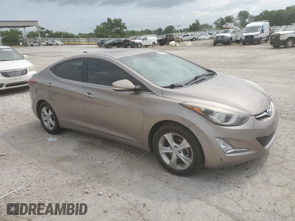 2016 Hyundai Elantra SE with VIN 5NPDH4AE3GH709935, listed as a Copart auction lot 60937225 with 158,158 mi miles and Clean title. Bid and sale history available at DreamBid. Image 4.