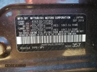 2020 Mitsubishi Outlander ES with VIN JA4AP3AU3LU008250, listed as a Copart auction lot 50710675 with 109,532 mi miles and Salvage title. Bid and sale history available at DreamBid. Image 15.
