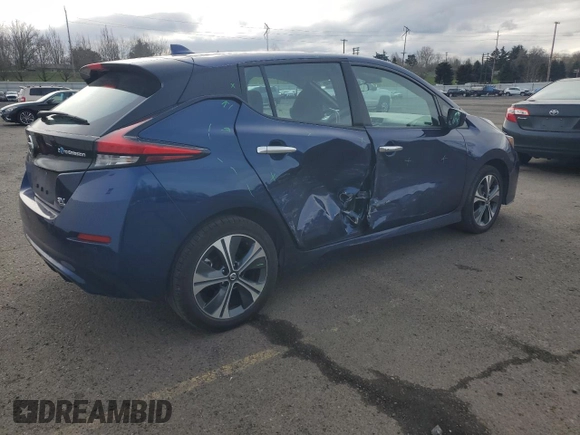 2020 Nissan LEAF SV Plus with VIN 1N4BZ1CP9LC306331, listed as a Copart auction lot 48376045 with 40,984 mi miles and Salvage Title. Bid and sale history available at DreamBid. Image 3.