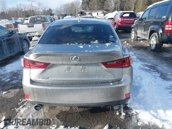 2015 Lexus IS 250 with VIN JTHCF1D28F5021296, listed as a IAAI auction lot 41572678 with 40,089 mi miles and . Bid and sale history available at DreamBid. Image 16.