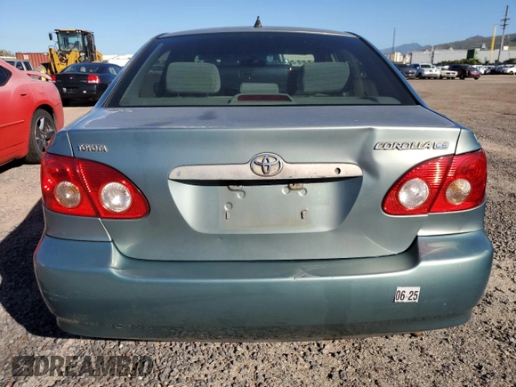 2005 Toyota Corolla CE with VIN 1NXBR32E15Z438028, listed as a Copart auction lot 48530595 with 225,109 mi miles and Salvage Title. Bid and sale history available at DreamBid. Image 6.