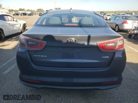2014 Kia Optima Hybrid LX with VIN KNAGM4AD0E5064638, listed as a Copart auction lot 67062984 with 0 mi miles and Clean Title. Bid and sale history available at carsss.com. Image 6.