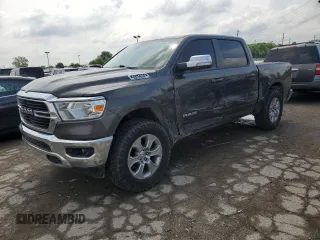 2021 Ram 1500 Big Horn z VIN 1C6SRFFT9MN504050, wystawiony jako Copart lot #58712995 z przebiegiem 87 203 mil mil oraz Szkoda całkowita • Salvage title. Historia ofert i sprzedaży dostępna na DreamBid. Obrazek 1.