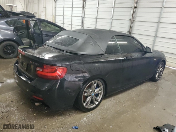 2015 BMW 2 Series M235i with VIN WBA1M1C55FV393797, listed as a Copart auction lot 44534245 with 93,136 mi miles and Salvage Title. Bid and sale history available at carsss.com. Image 3.
