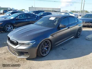 2019 BMW M5 Competition with VIN WBSJF0C59KB447419, listed as a IAAI auction lot 41997505 with 1 mi miles. Bid and sale history available at carsss.com. Image 16.