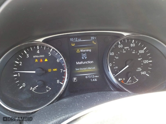 2015 Nissan Rogue SV with VIN KNMAT2MT3FP547713, listed as a IAAI auction lot 41802579 with 67,312 mi miles. Bid and sale history available at carsss.com. Image 7.