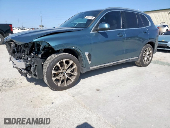 2025 BMW X5 sDrive40i with VIN 5UX13EU04S9Y41593, listed as a Copart auction lot 49856115 with 395 mi miles and Salvage Title. Bid and sale history available at carsss.com. Image 1.