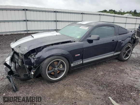 2007 Ford Mustang GT Deluxe with VIN 1ZVHT82H075356342, listed as a Copart auction lot 66932034 with 38,367 mi miles and Salvage Title. Bid and sale history available at carsss.com. Image 1.