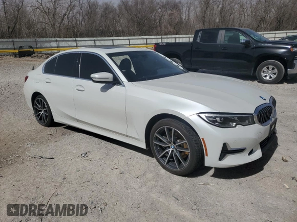 2019 BMW 3 Series 330i with VIN WBA5R1C50KAK07877, listed as a Copart auction lot 49042465 with 60,689 mi miles and Salvage Title. Bid and sale history available at carsss.com. Image 4.