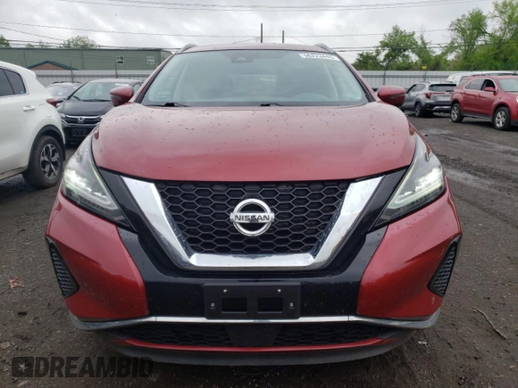 2020 Nissan Murano SV z VIN 5N1AZ2BJ6LN155196, wystawiony jako Copart lot #56223445 z przebiegiem 51 683 mil mil oraz Szkoda całkowita • Salvage title. Historia ofert i sprzedaży dostępna na DreamBid. Obrazek 5.