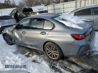 2023 BMW 3 Series 330i xDrive with VIN 3MW89FF04P8D24049, listed as a Copart auction lot 89016375 with 14,749 mi miles and Salvage Title. Bid and sale history available at carsss.com. Image 2.
