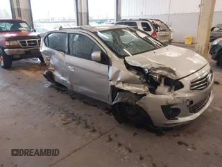 2018 Mitsubishi Mirage G4 ES with VIN ML32F3FJ4JHF02074, listed as a IAAI auction lot 41069892 with 55,902 mi miles. Bid and sale history available at carsss.com. Image 1.