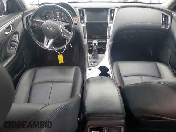 2019 Infiniti Q50 3.0t Signature Edition with VIN JN1EV7AP1KM543075, listed as a Copart auction lot 88492705 with 73,103 mi miles and Non Repairable. Bid and sale history available at carsss.com. Image 8.