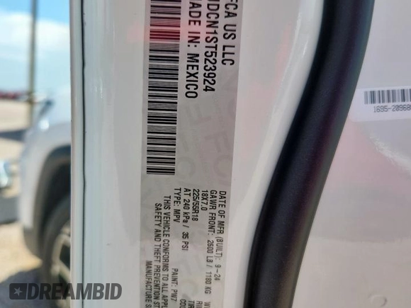 2025 Jeep Compass Limited z VIN 3C4NJDCN1ST523924, wystawiony jako Copart lot #63742705 z przebiegiem 22 210 mil mil oraz Czysty tytuł • Clean title. Historia ofert i sprzedaży dostępna na DreamBid. Obrazek 13.