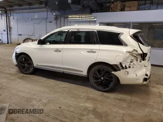 2013 Infiniti JX35 with VIN 5N1AL0MN5DC300201, listed as a Copart auction lot 62527034 with 150,129 mi miles and Salvage Title. Bid and sale history available at carsss.com. Image 2.