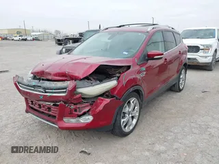 2013 Ford Escape Titanium с VIN 1FMCU0J90DUD85777, выставлен на аукционе IAAI как лот 41411925 с пробегом 99 885 миль миль и . История ставок и продаж доступна на DreamBid. Изображение 2.