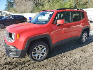 2017 Jeep Renegade Latitude with VIN ZACCJBBB8HPG02722, listed as a Copart auction lot 49951795 with 82,366 mi miles and Salvage Title. Bid and sale history available at carsss.com. Image 1.