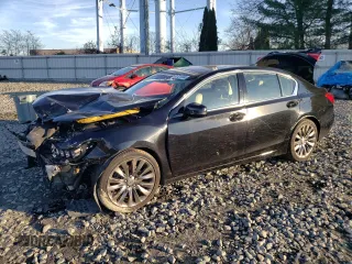 2016 Acura RLX Advance Pkg with VIN JH4KC1F96GC000944, listed as a Copart auction lot 81721344 with 59,355 mi miles and Salvage Title. Bid and sale history available at carsss.com. Image 1.