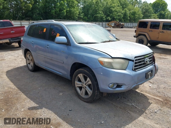 2009 Toyota Highlander Sport z VIN JTEDS43A492072405, wystawiony jako IAAI lot #42486457 z przebiegiem Nie podano mil oraz . Historia ofert i sprzedaży dostępna na DreamBid. Obrazek 1.