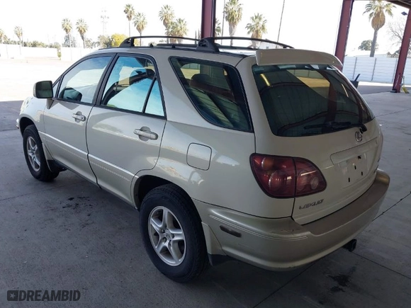 1999 Lexus RX 300 Luxury SUV with VIN JT6HF10UXX0020400, listed as a IAAI auction lot 41866556 with 237,899 mi miles. Bid and sale history available at carsss.com. Image 3.