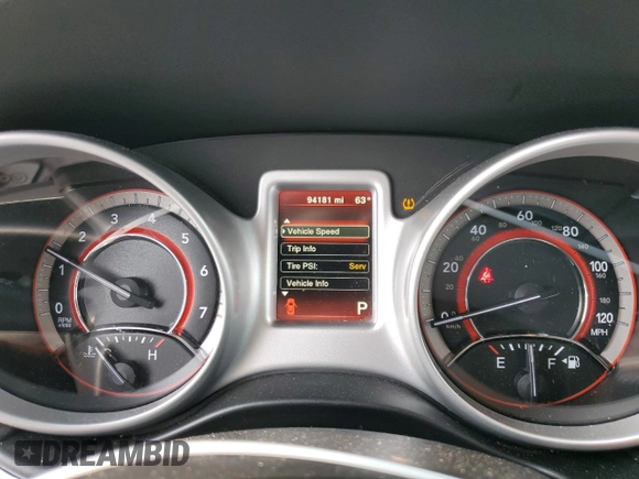 2020 Dodge Journey SE Value with VIN 3C4PDCABXLT273474, listed as a Copart auction lot 47037785 with 94,181 mi miles and Salvage Title. Bid and sale history available at carsss.com. Image 9.