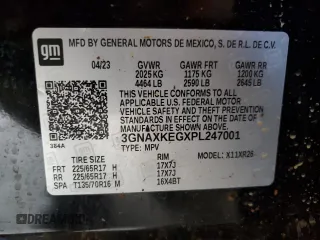 2023 Chevrolet Equinox LT z VIN 3GNAXKEGXPL247001, wystawiony jako Copart lot #55705635 z przebiegiem 29 157 mil mil oraz Szkoda całkowita • Salvage title. Historia ofert i sprzedaży dostępna na DreamBid. Obrazek 13.