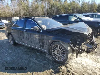 2018 Mercedes-Benz S 560 with VIN WDDUG8GB9JA375549, listed as a Copart auction lot 88075225 with Not Provided miles and Salvage Title. Bid and sale history available at DreamBid. Image 4.
