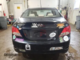 2012 Hyundai Accent GLS with VIN KMHCU4AE6CU168091, listed as a Copart auction lot 52881095 with 180,045 mi miles and Non Repairable. Bid and sale history available at carsss.com. Image 6.